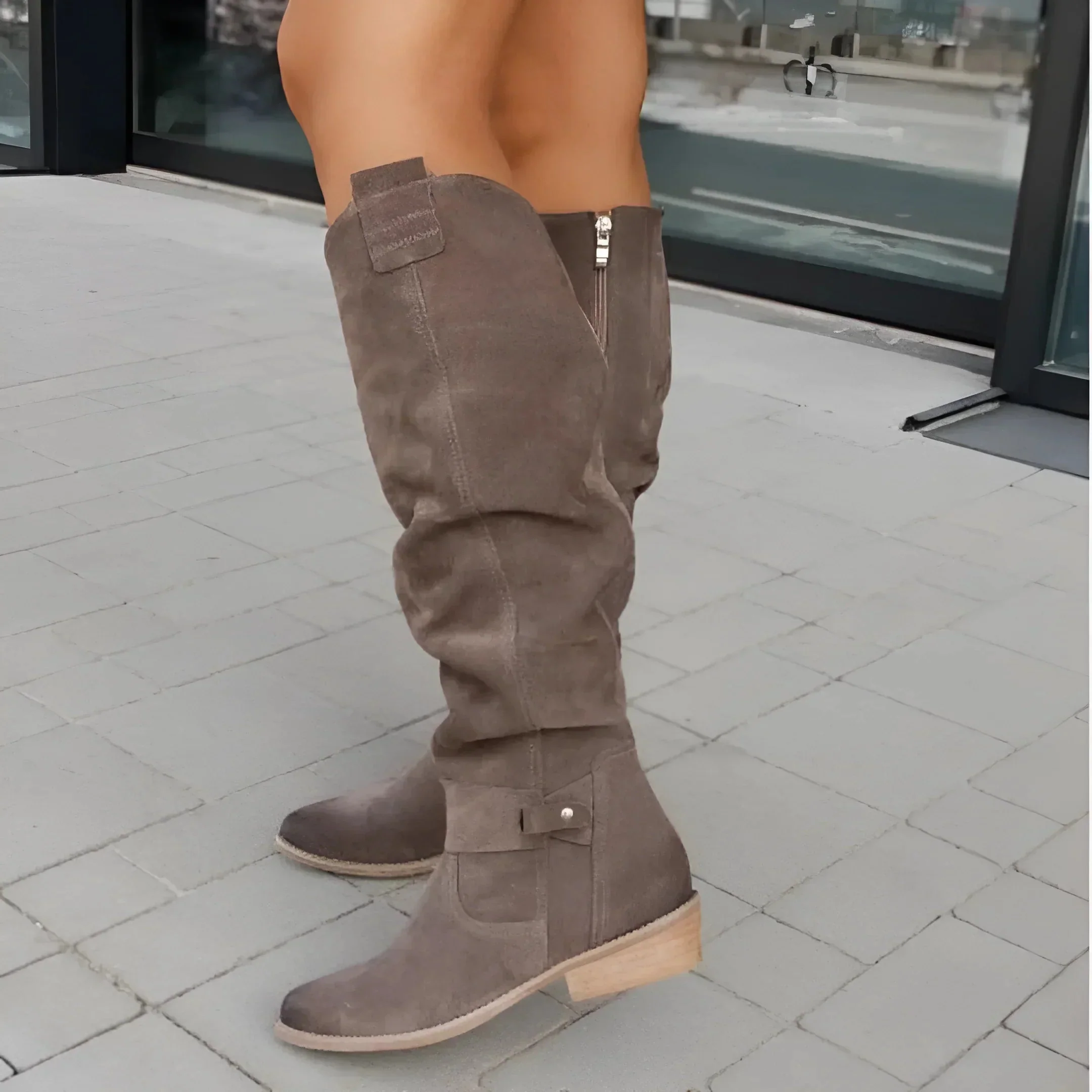 Zes™ | Stylish Suede Knee Boots - Image 7