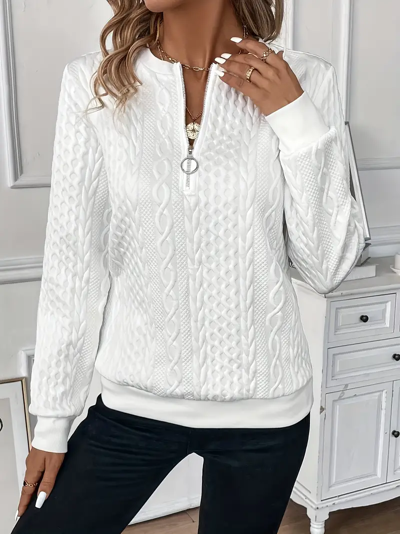 Zoé™ | Modern Zip-Up Sweater - Image 10